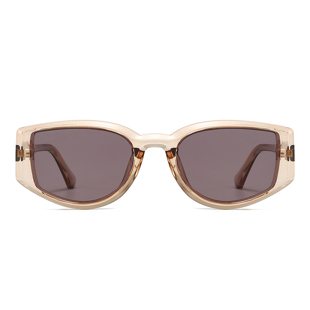 Geek-Chic Acetate Geometric Sunglasses